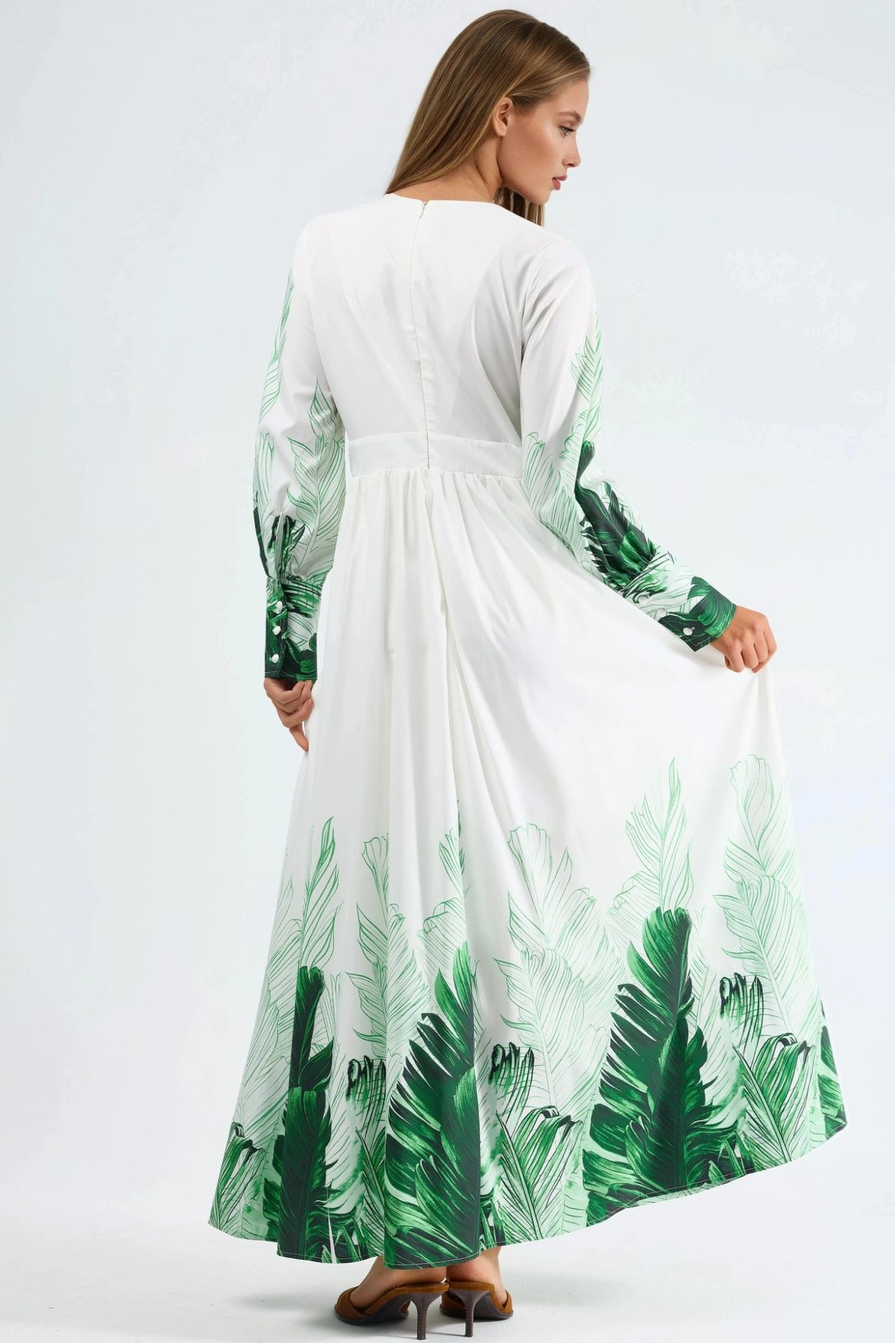 MSN Tropical Floral Print Maxi Dress 4