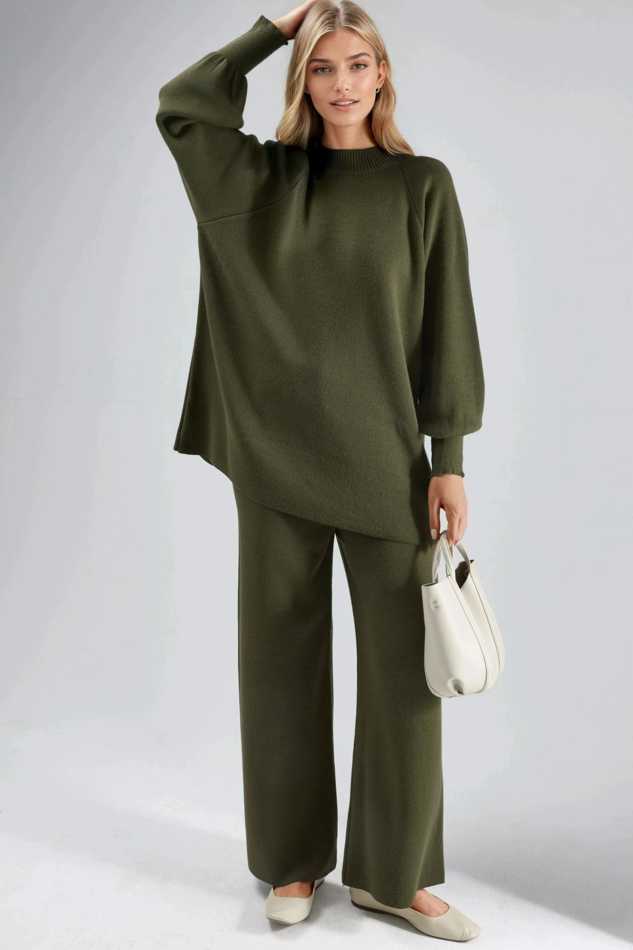 MY FASHION Loose Fit Sweater & Pants Knit Co-ord Set 3