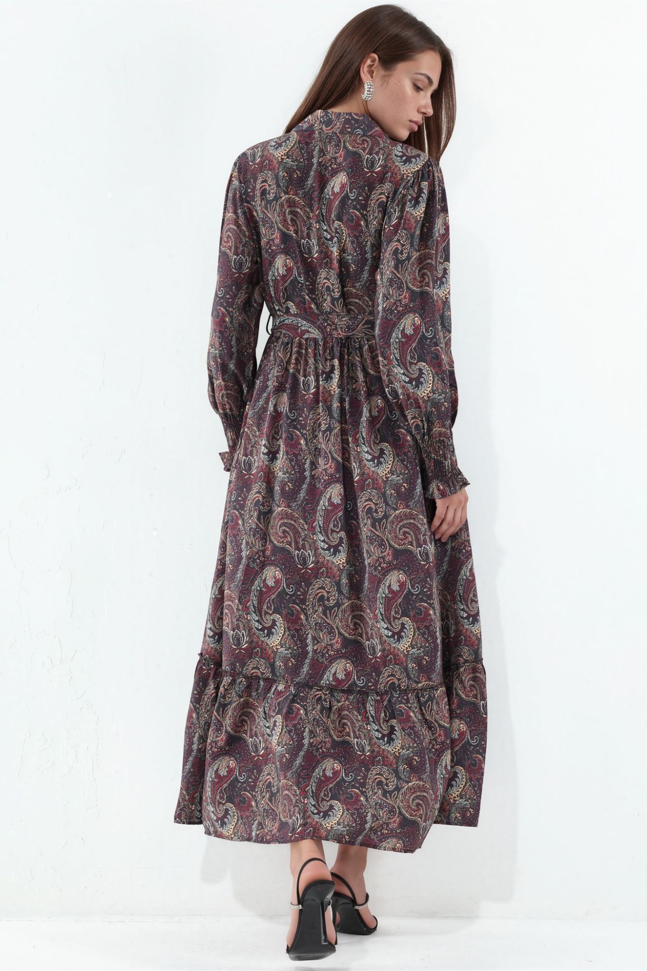 BDART Paisley Belted Midi Shirt Dress 3