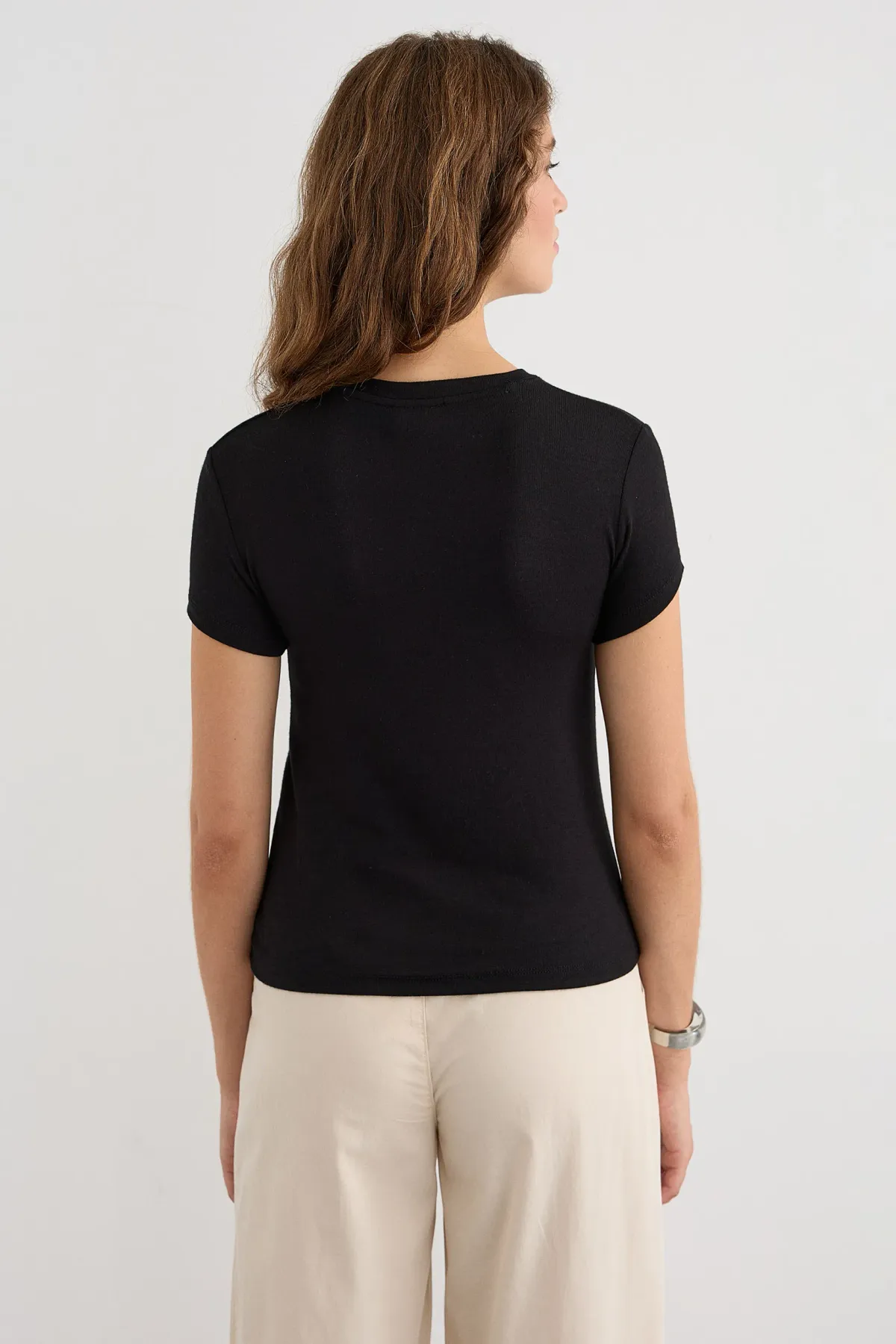 Basic Printed Short-Sleeve T-Shirt 4