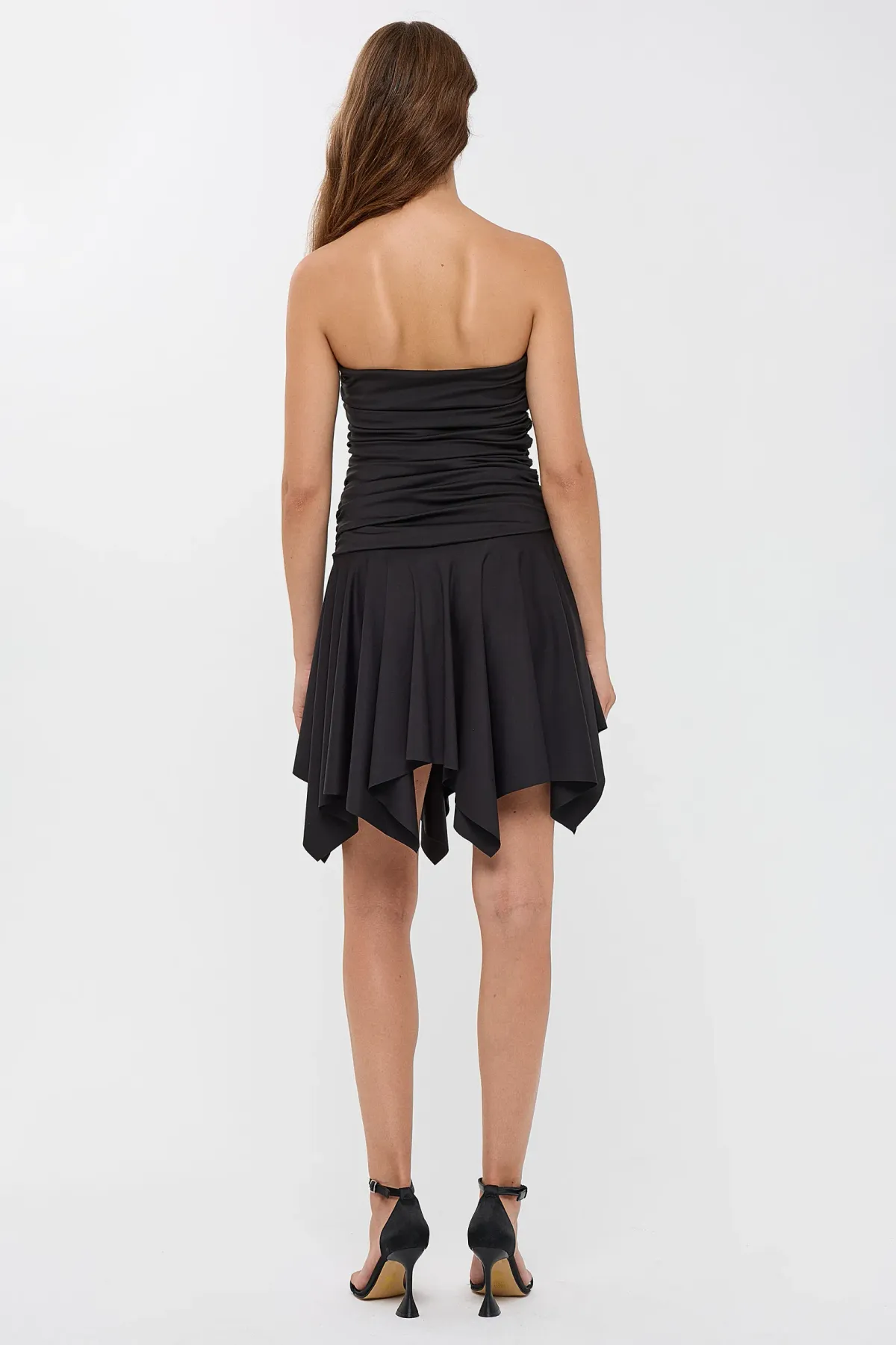 Sleeveless Asymmetric Jersey Mini Dress 4