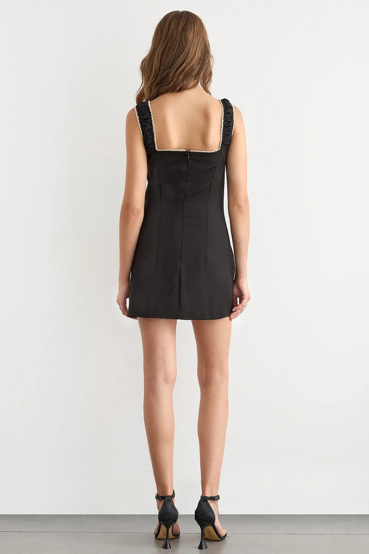 Sleeveless Mini Dress with Bow Detail