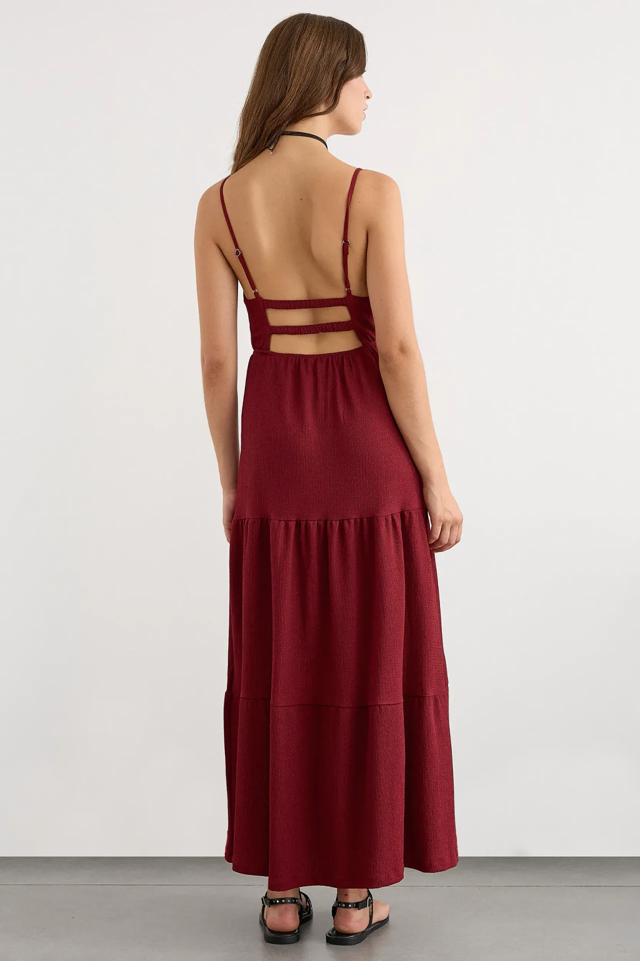 Maxi Dress with Open Back