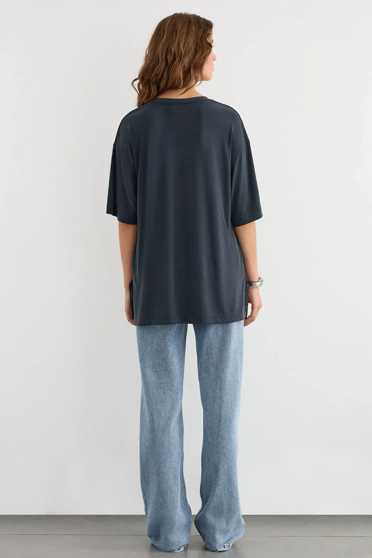 Oversized Modal Short Sleeve Tee 4