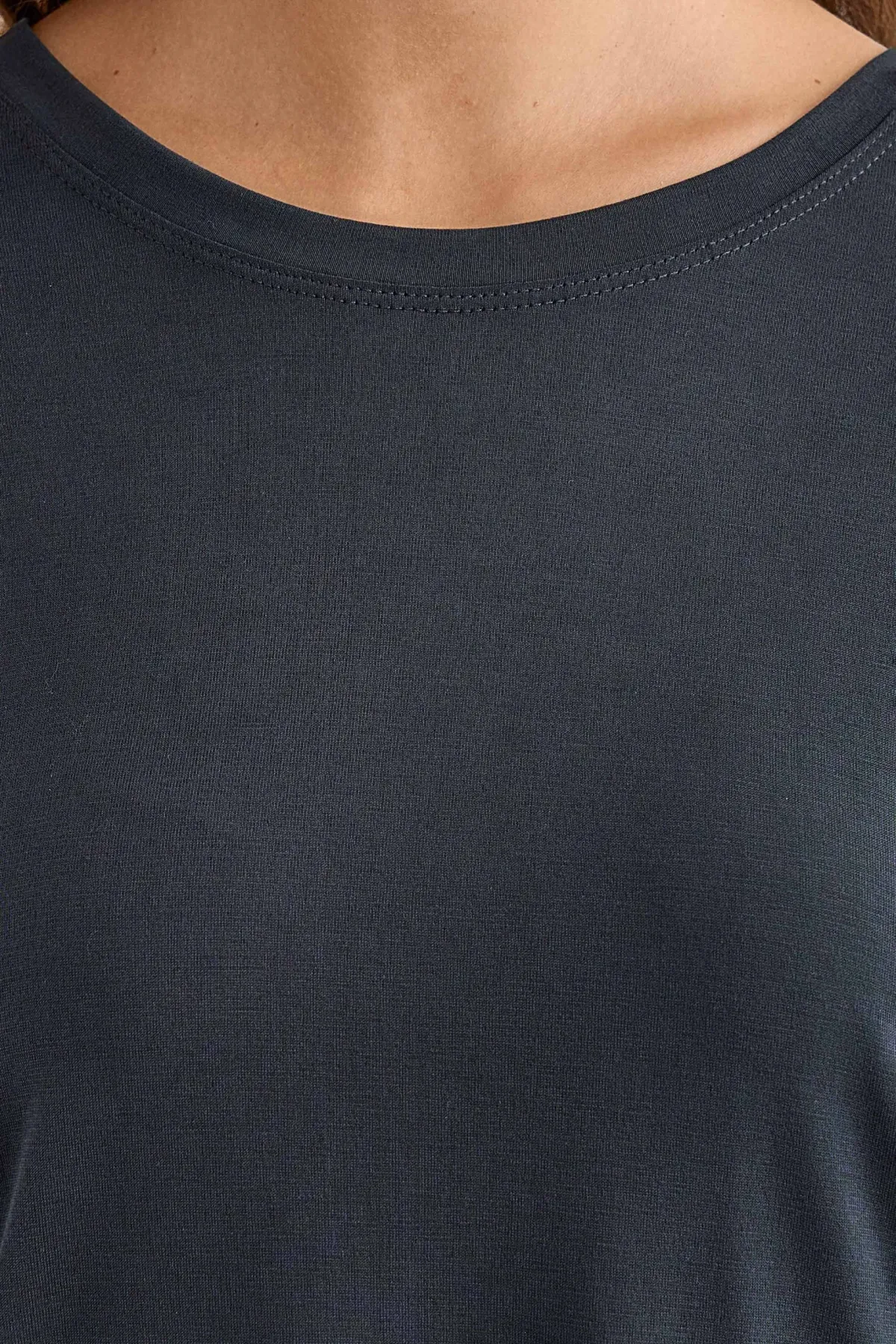 Oversized Modal Short Sleeve Tee 5