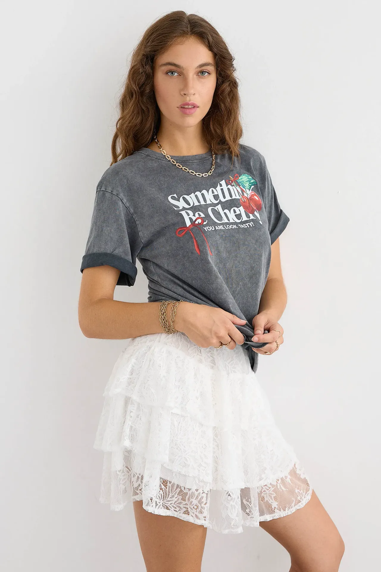 Oversized Short-Sleeve Printed Tee