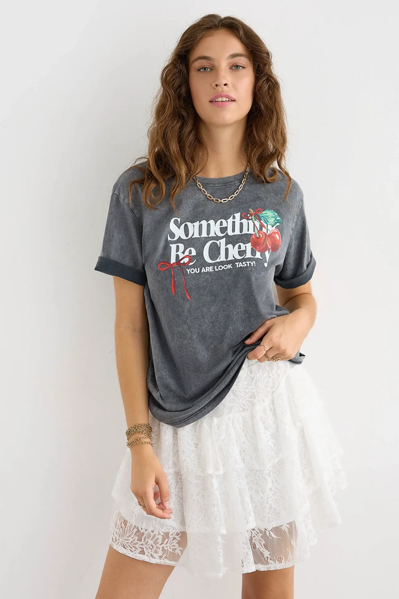 Oversized Short-Sleeve Printed Tee