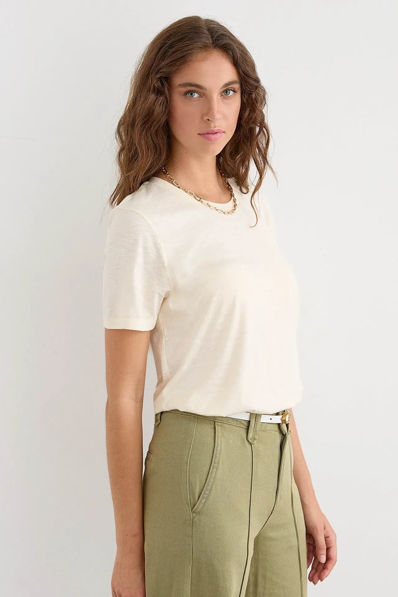 Basic Cotton Short-Sleeve Tee