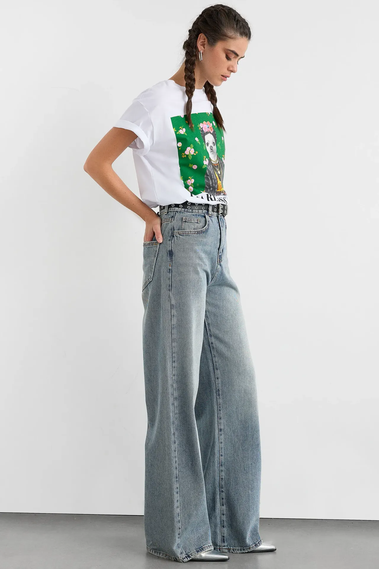 Oversized Printed Tee