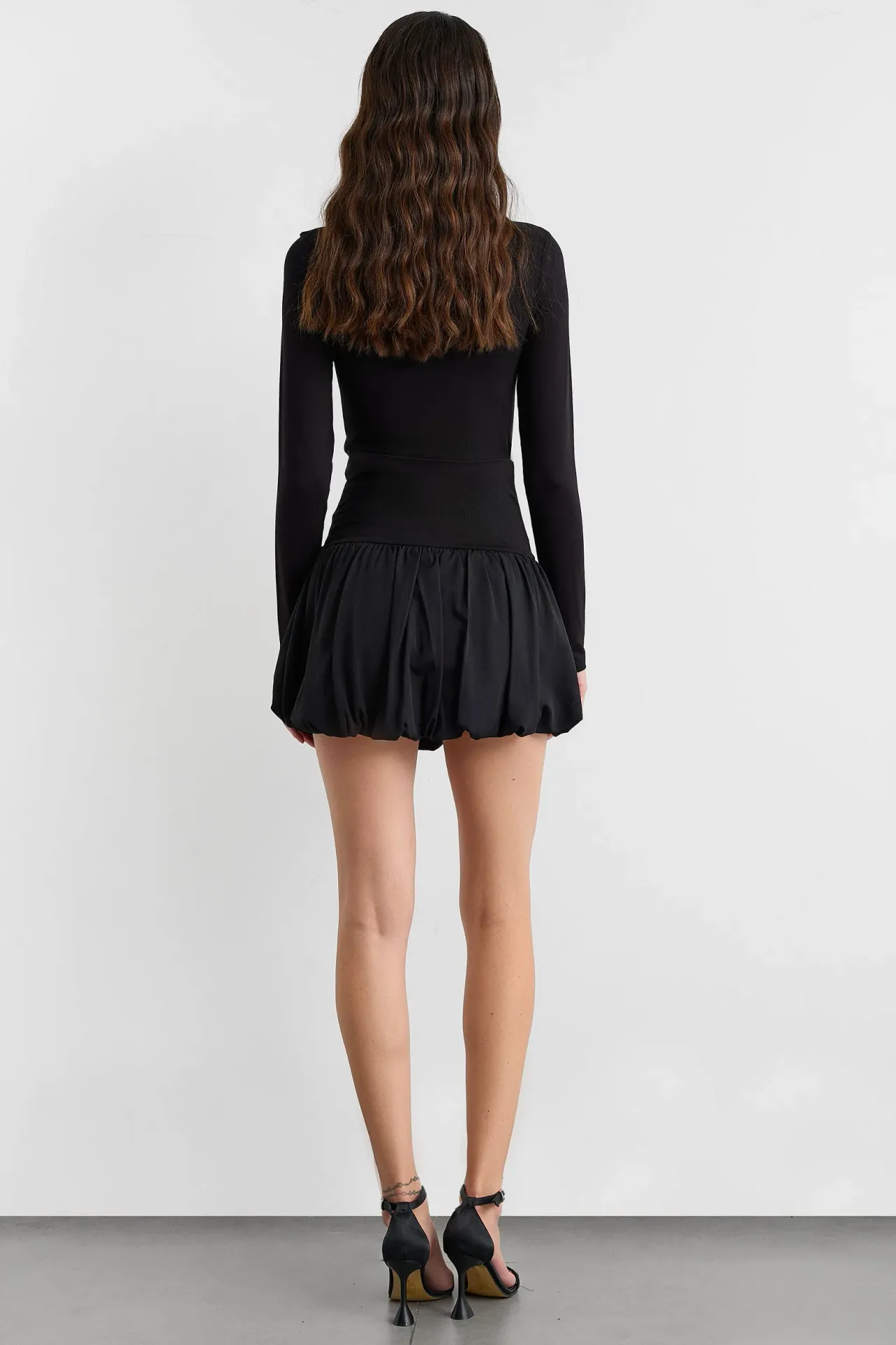 Cotton Balloon Mini Skirt