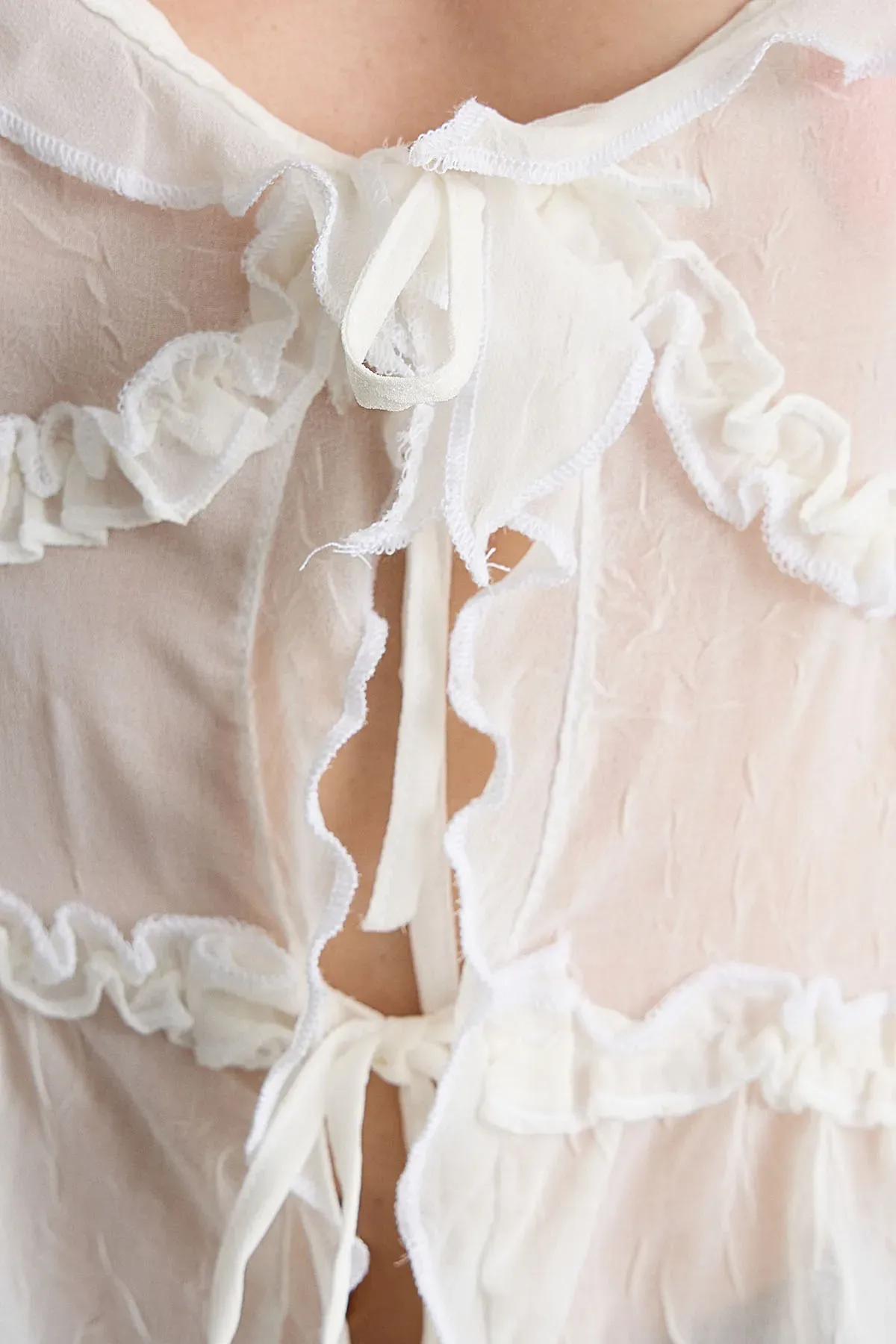 Chiffon Tie-Up Detail Blouse 5
