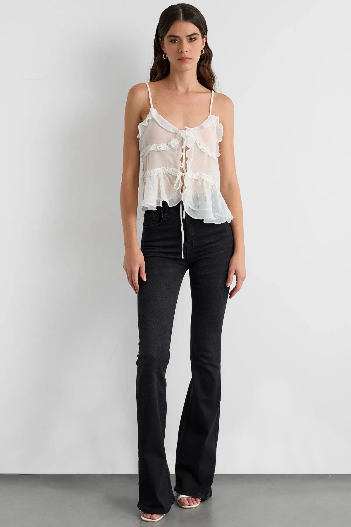 Chiffon Tie-Up Detail Blouse 2