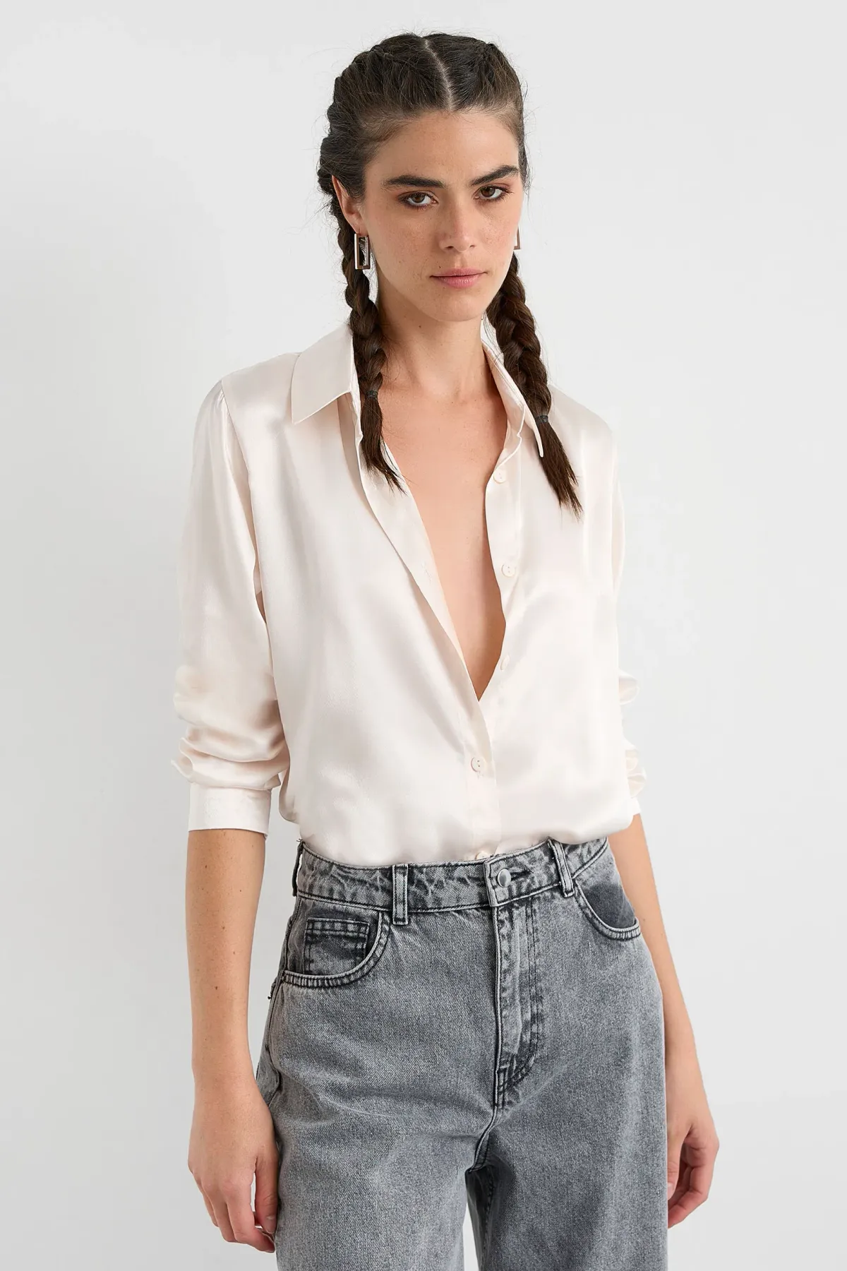Satin Classic Shirt 1