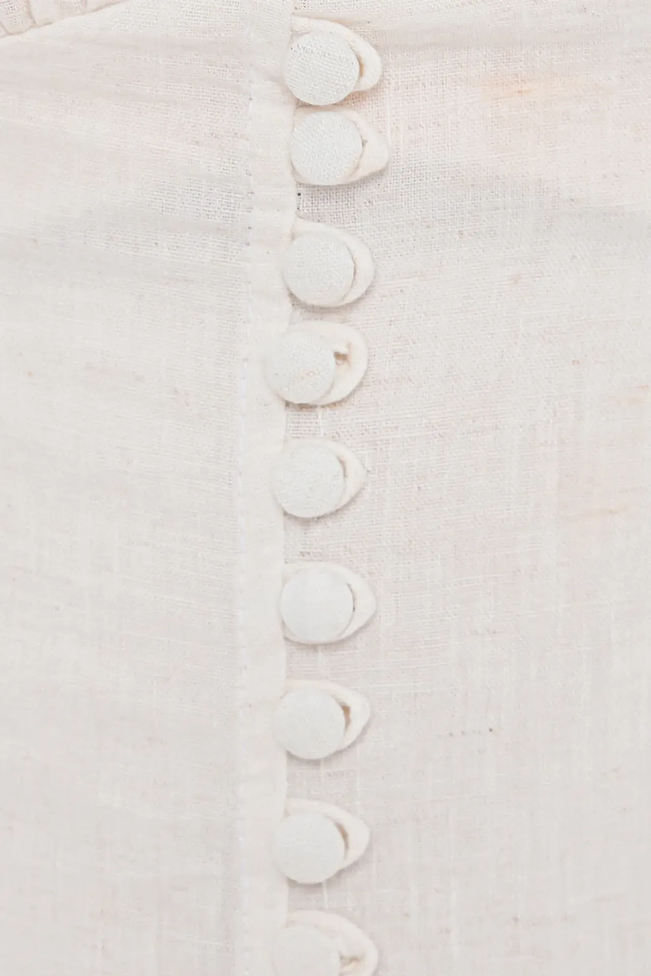 Buttoned Midi Dress with Cap Sleeves