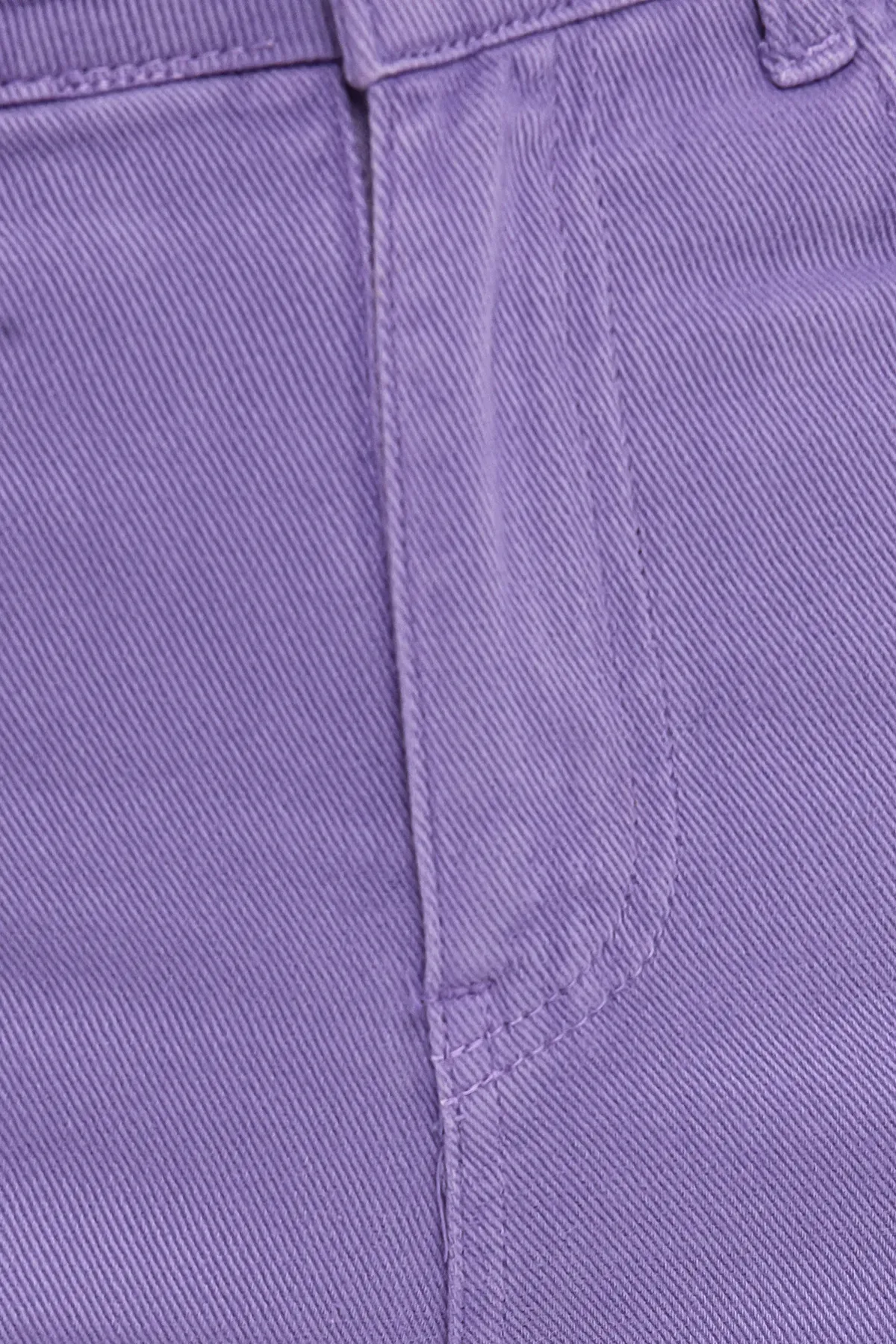 High-Waist Wide-Leg Cotton Trousers with Pocket 5
