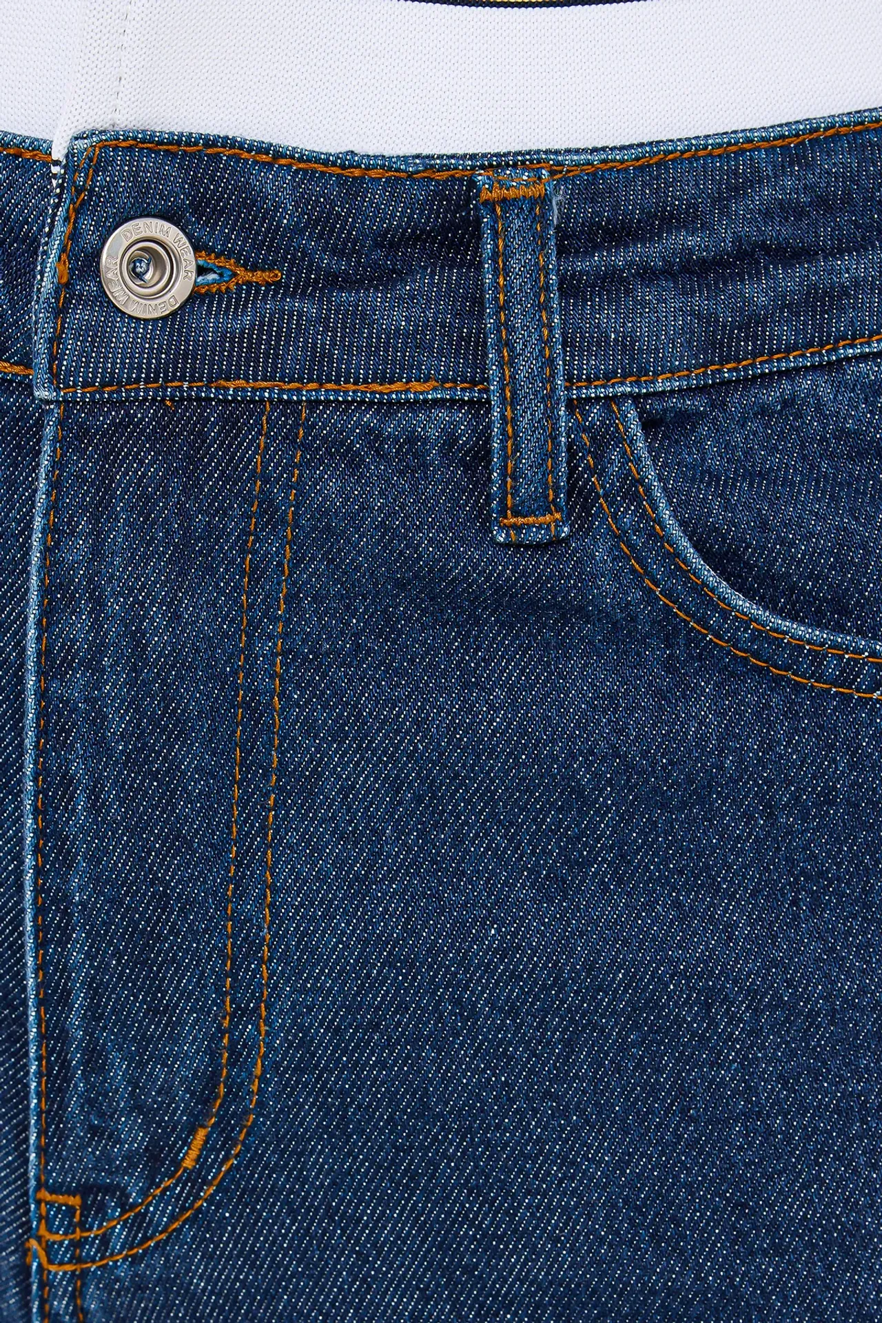 High-Waist Double Waistband Jeans
