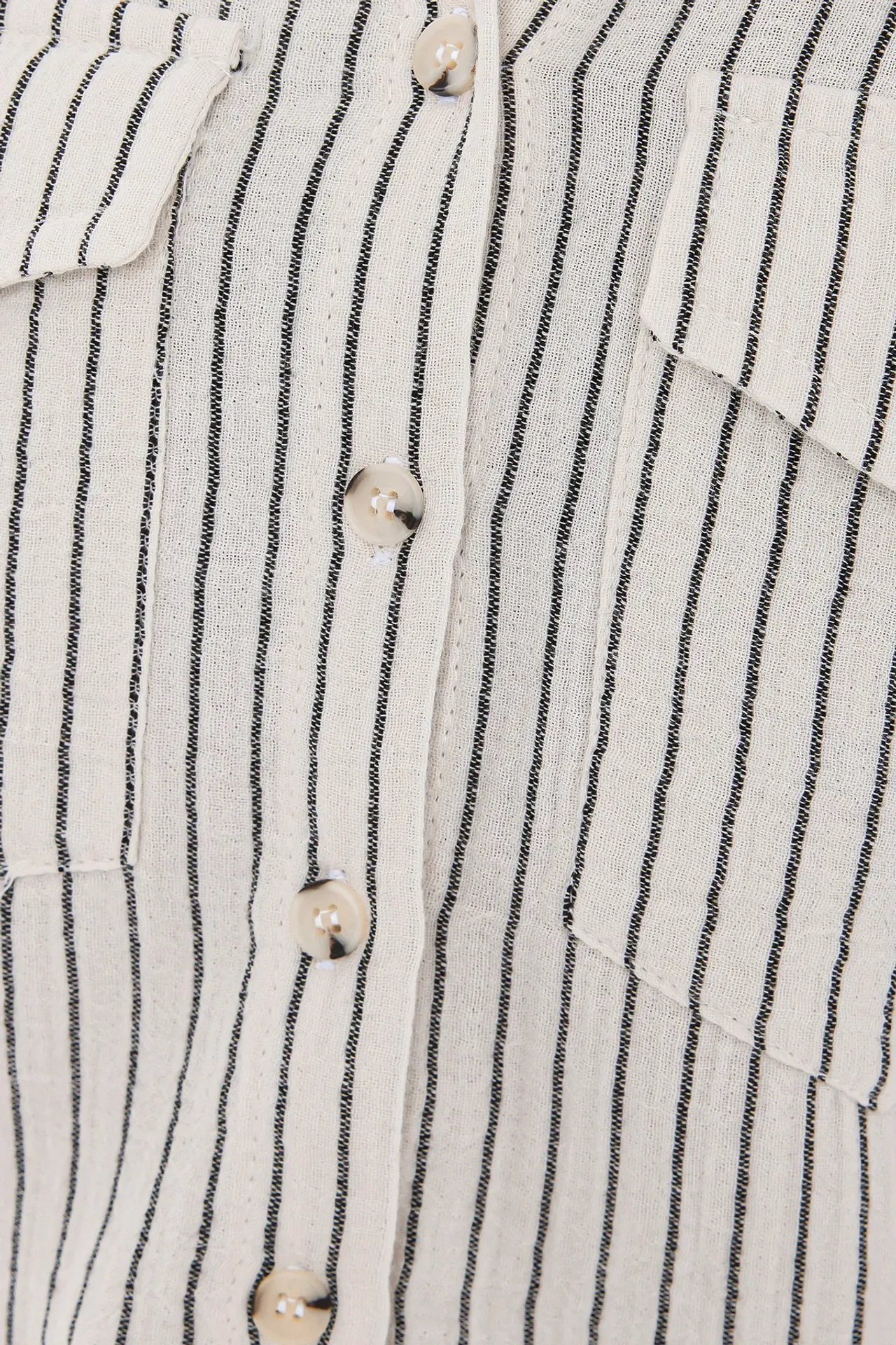 Striped High-Waist Coords Set with Wide-Leg Pants