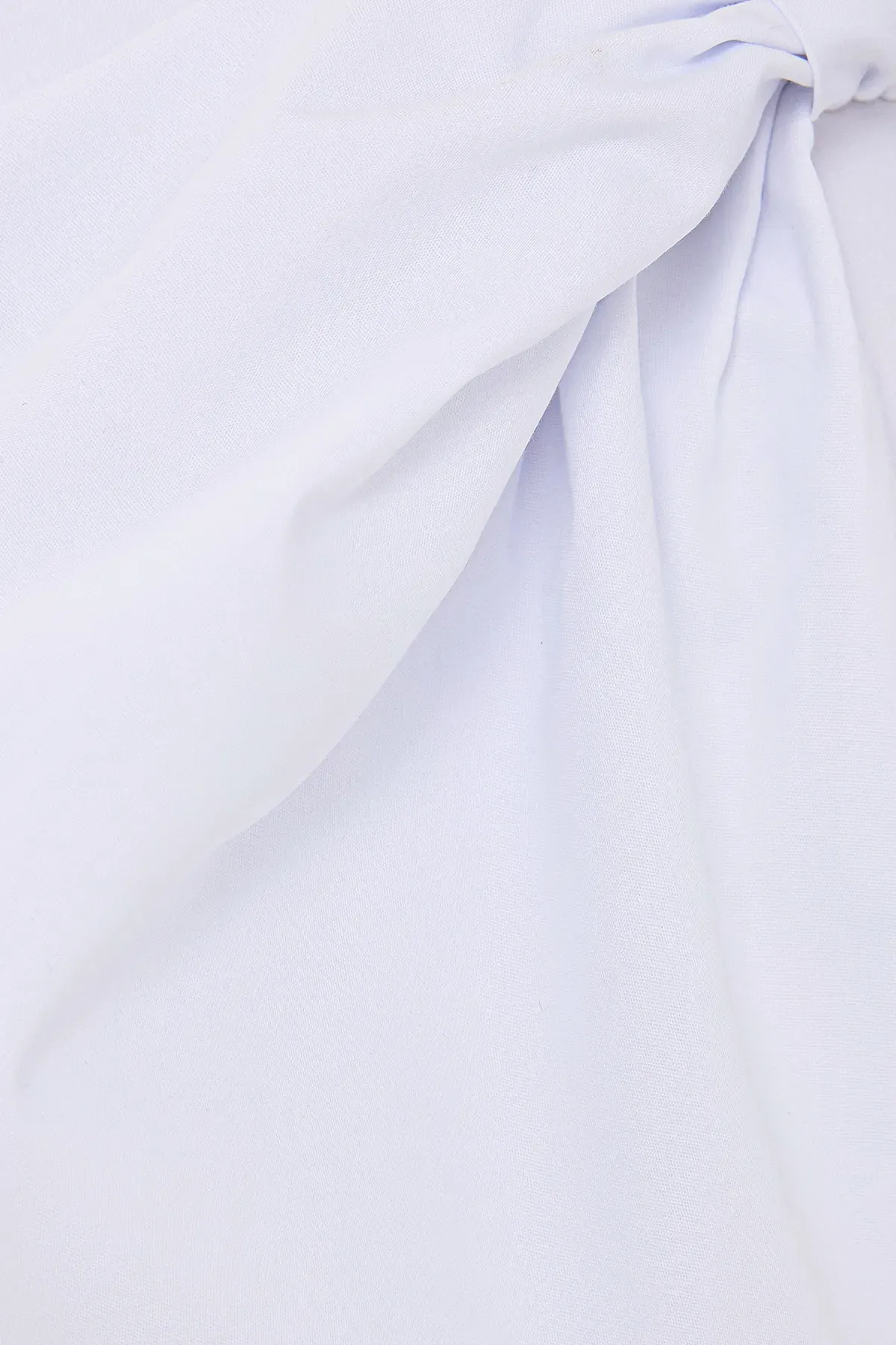 Cotton Cropped Top with Bow and Asymmetrical Tie 5