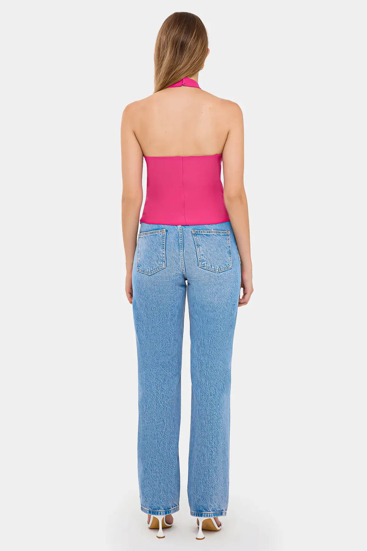 Sleeveless Top with Flower Detail