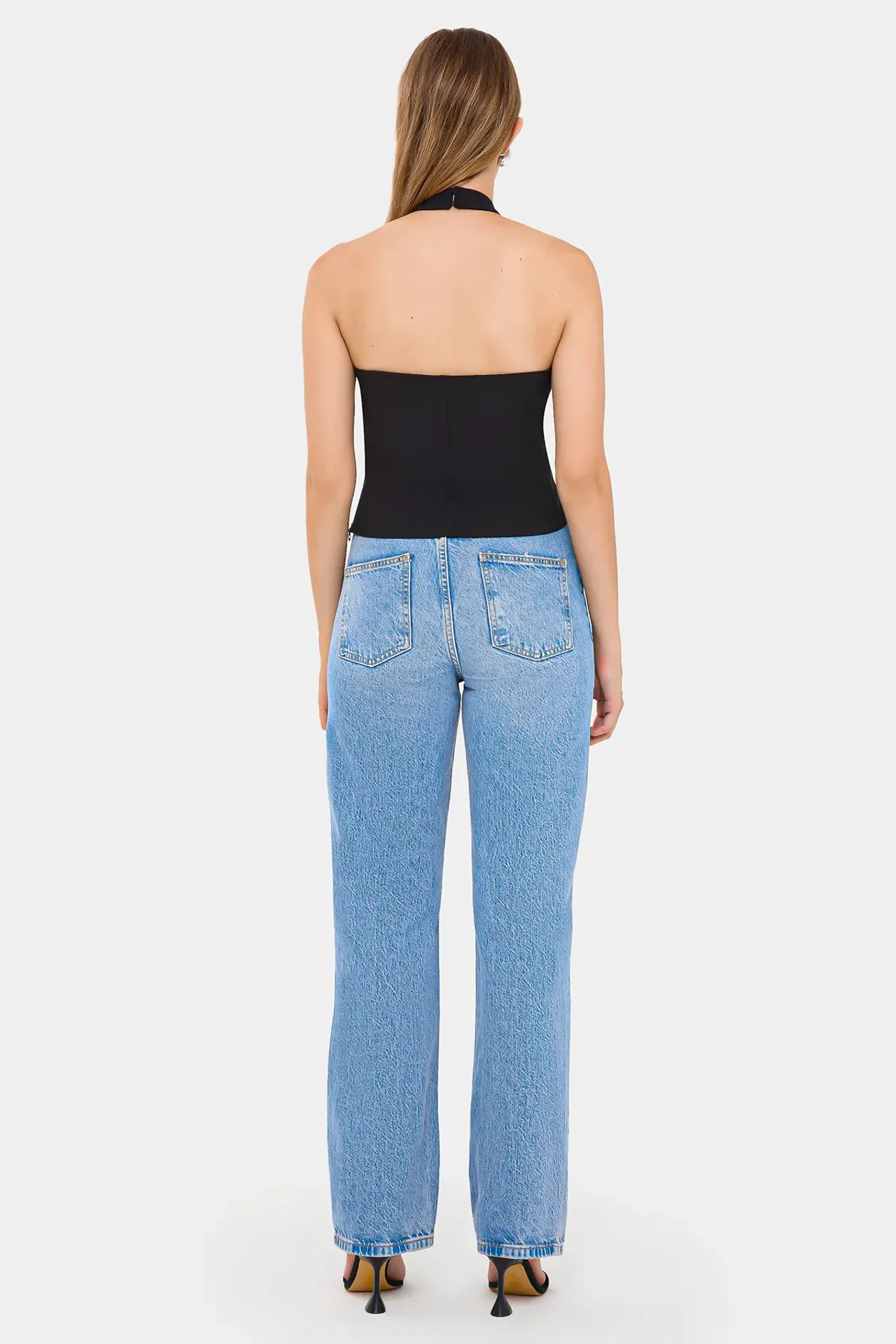 Sleeveless Top with Flower Detail