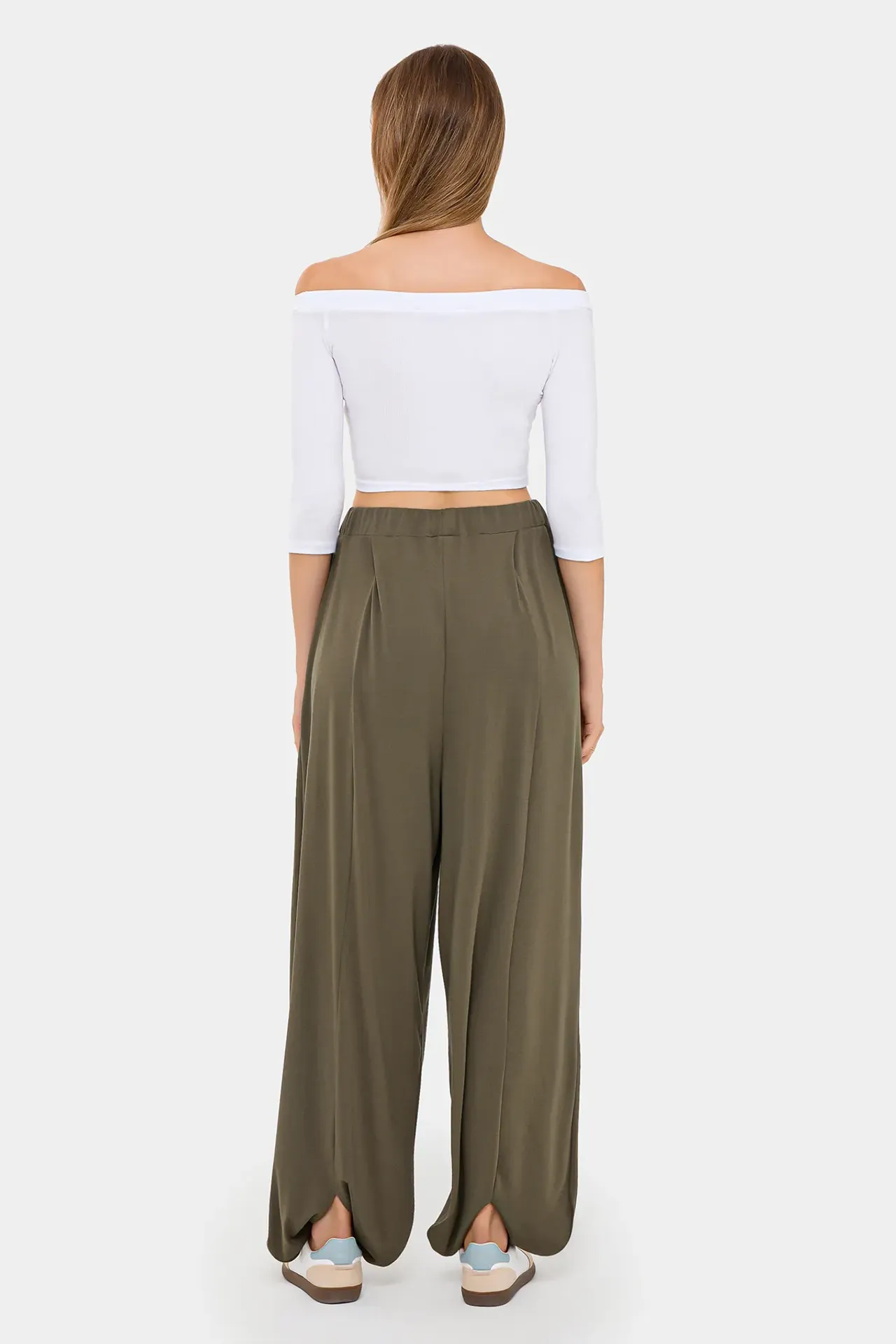 Pleated Parachute Trousers