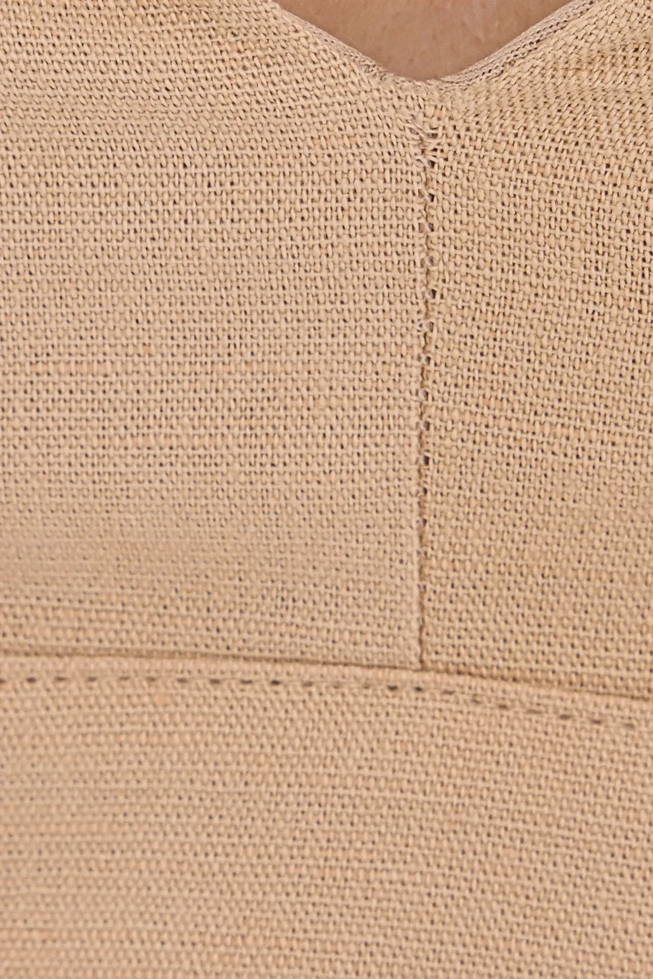 V-Neck Sleeveless Woven Crop Top