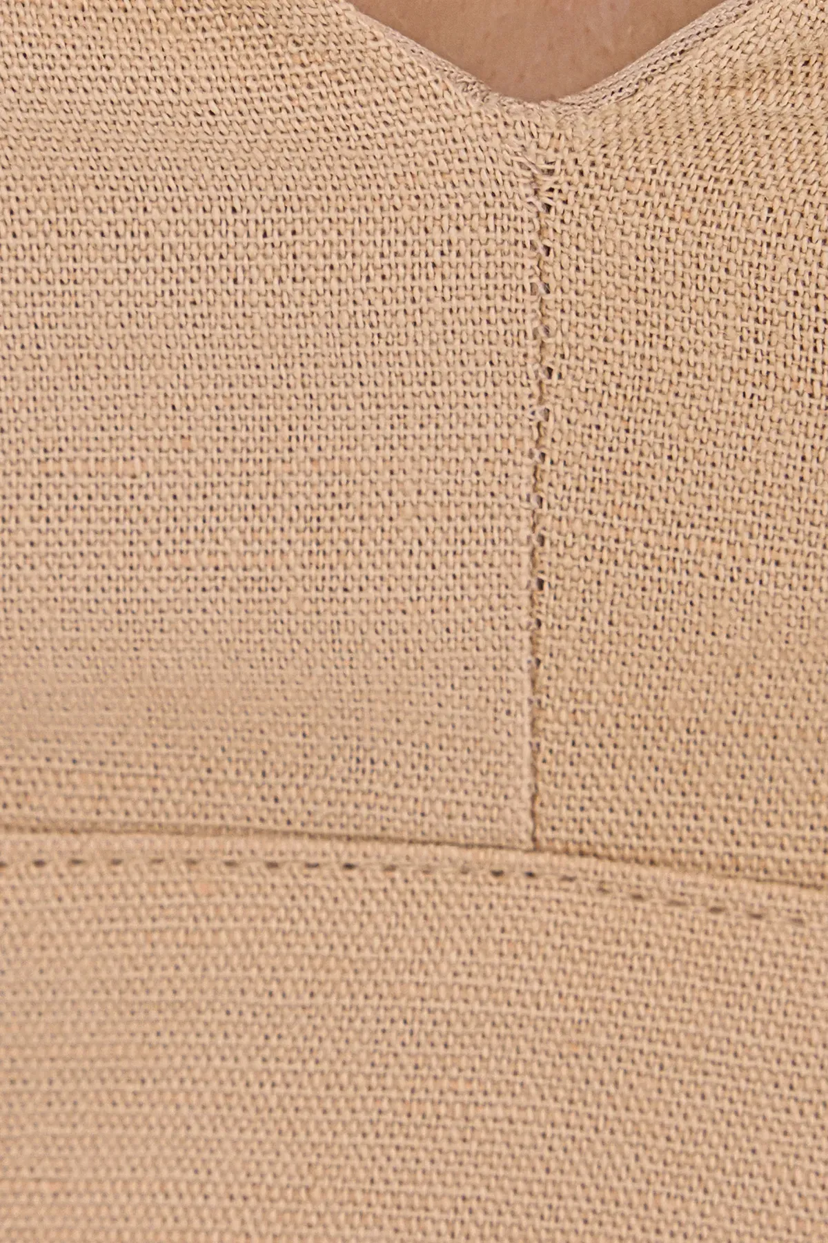 V-Neck Sleeveless Woven Crop Top 5
