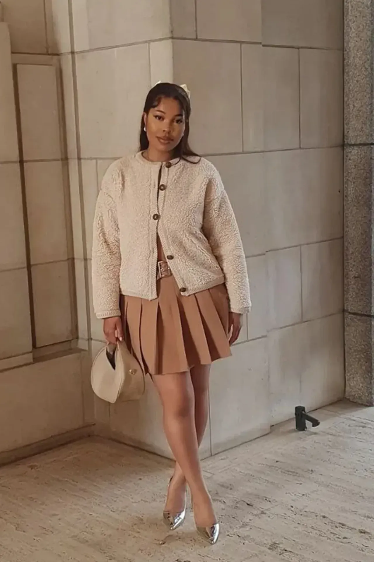 High Waist Skirt with a Belt