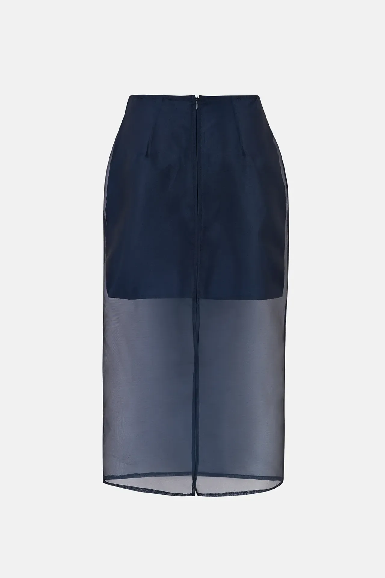 Navy Sheer Skirt