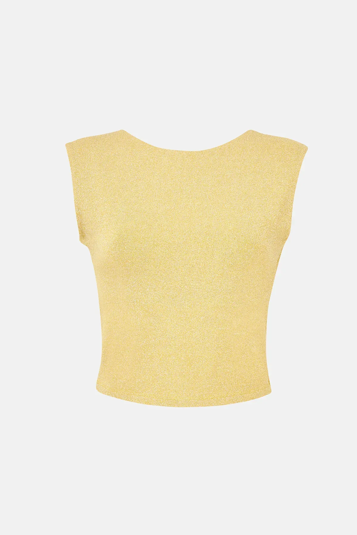 Lurex Open-Back Blouse 2