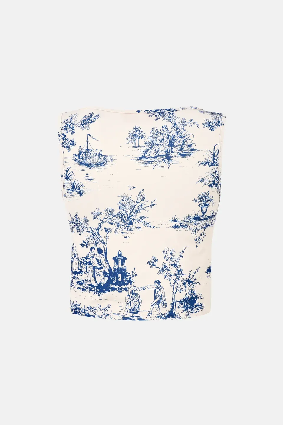 Sleeveless Printed Blouse 5