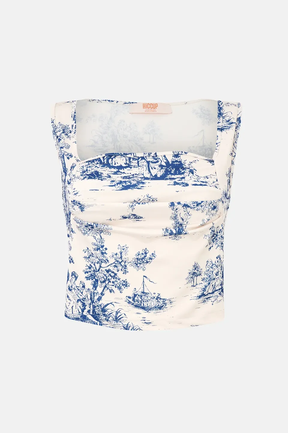 Sleeveless Printed Blouse