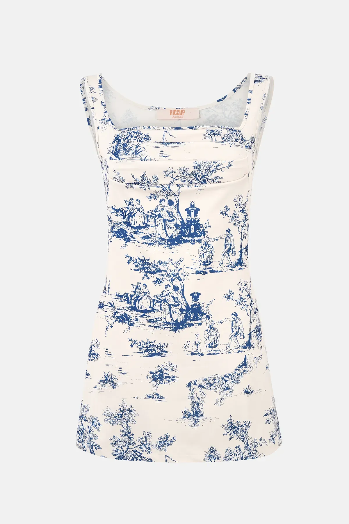 Sleeveless Printed Mini Dress 1