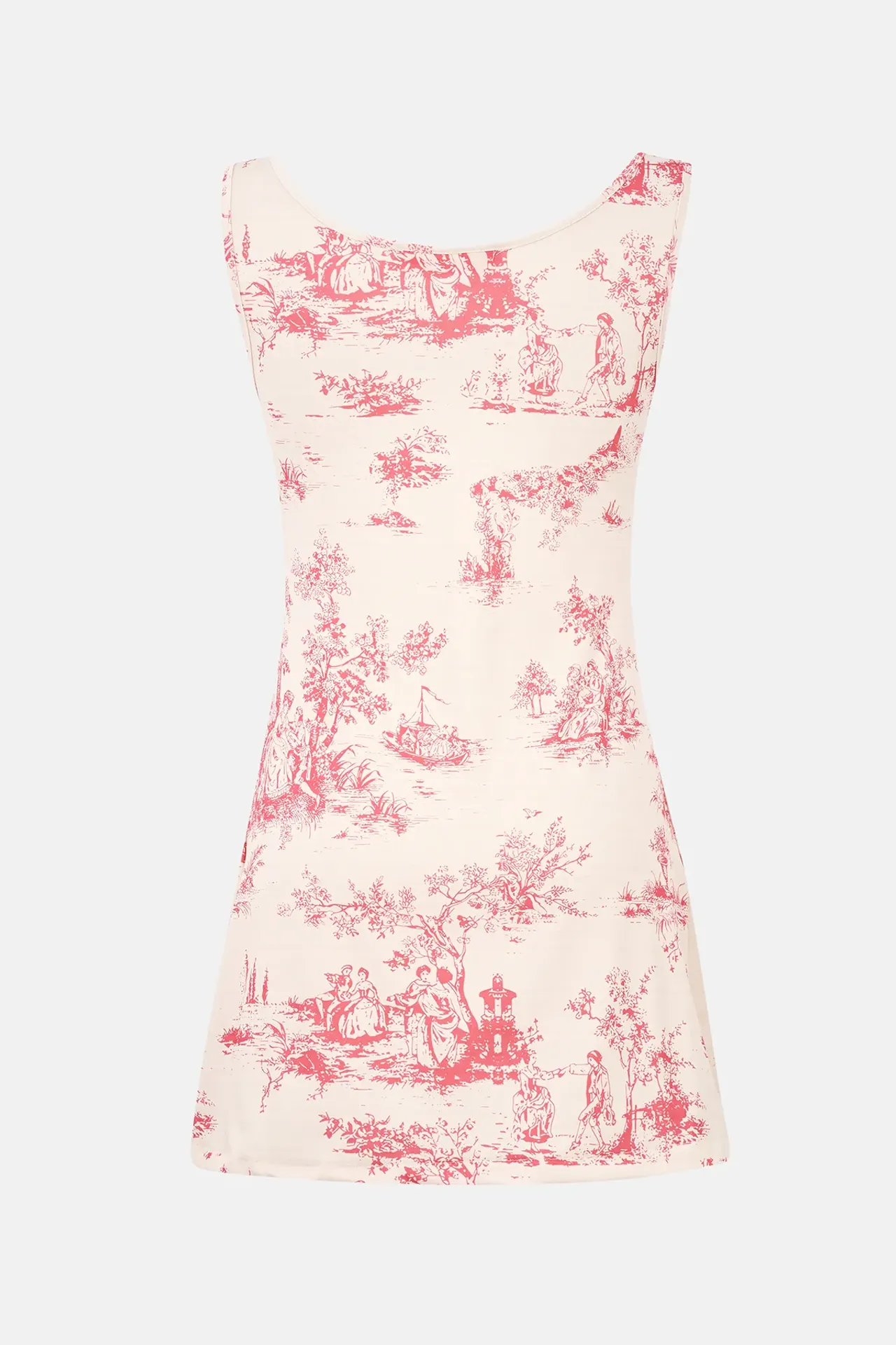 Sleeveless Printed Mini Dress