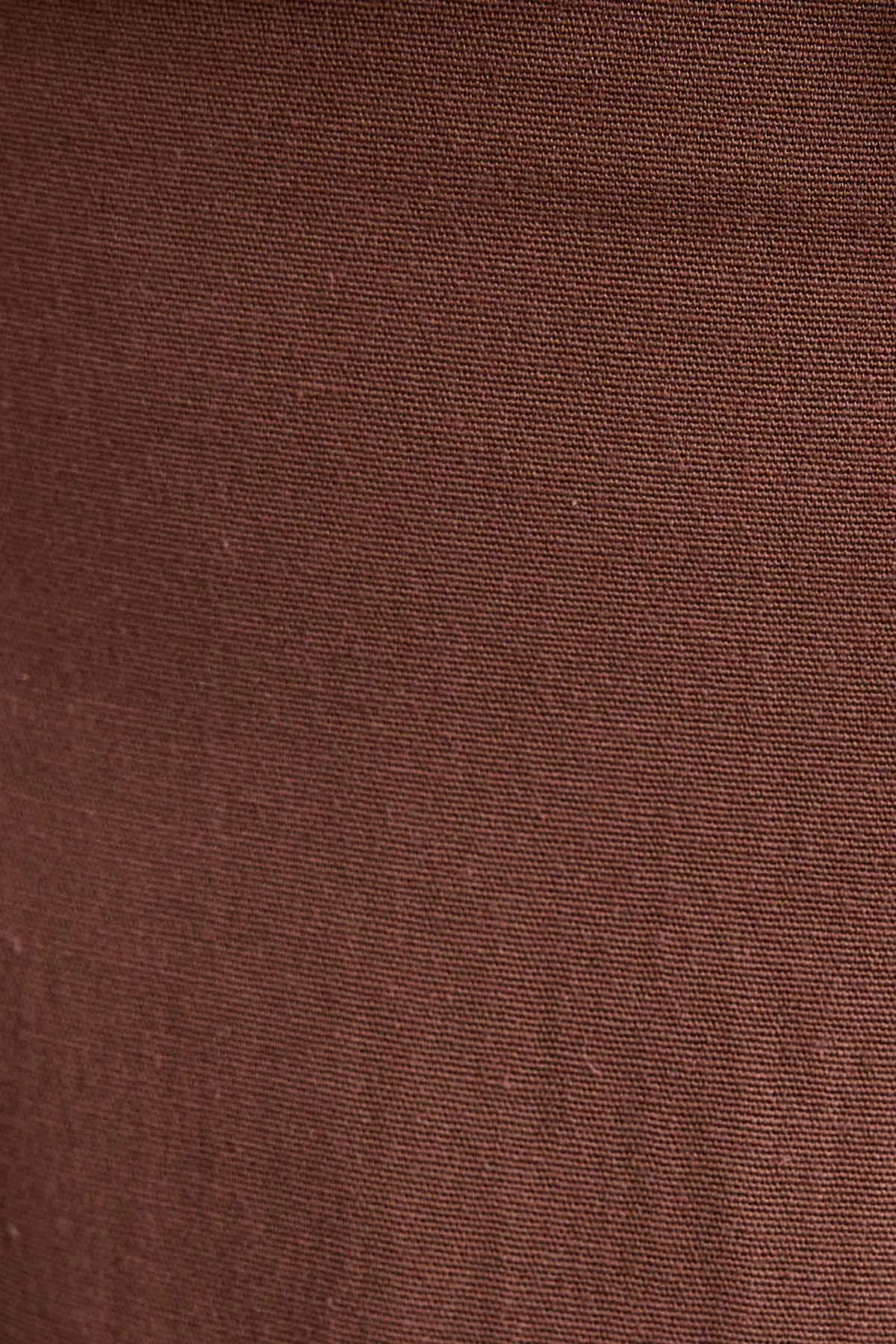 Linen Blend Chocolate Brown Skirt  5