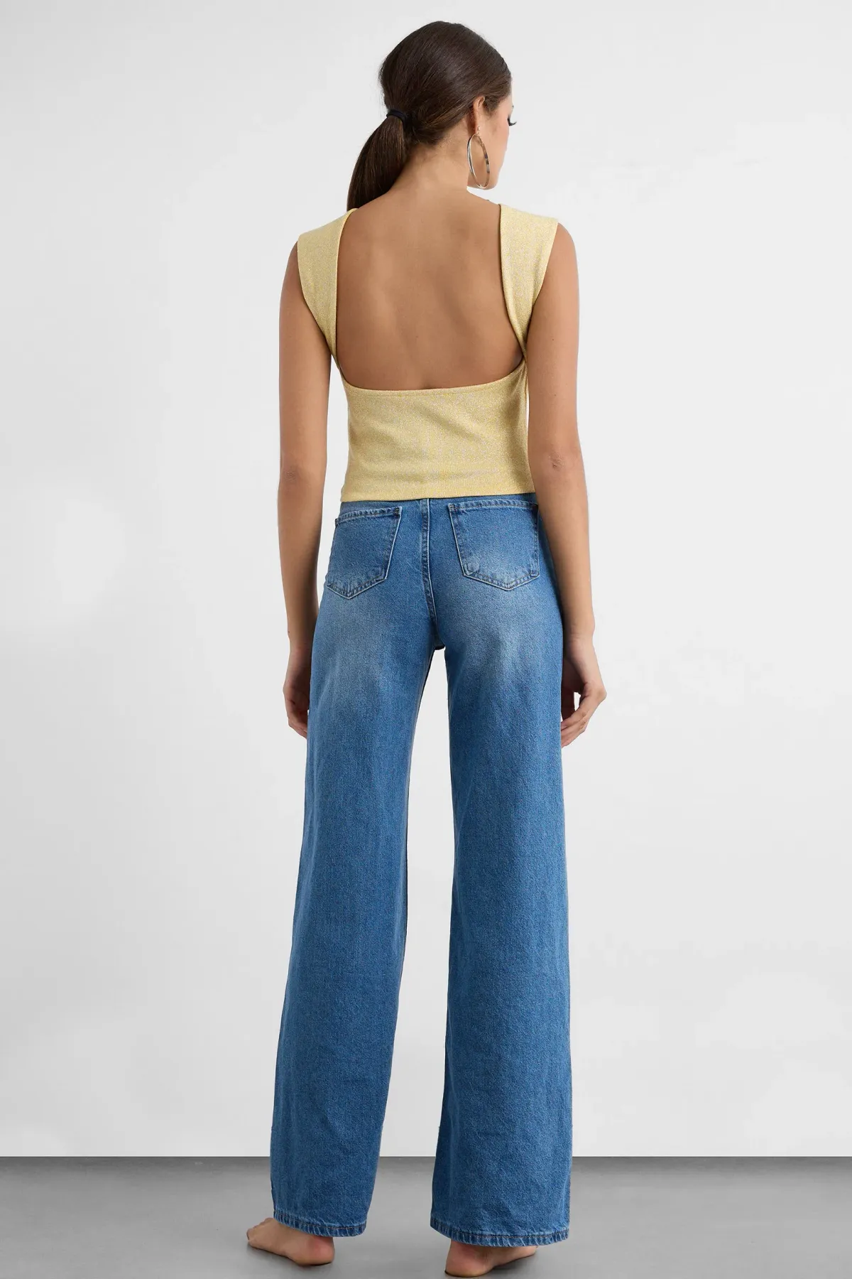 Lurex Open-Back Blouse 5