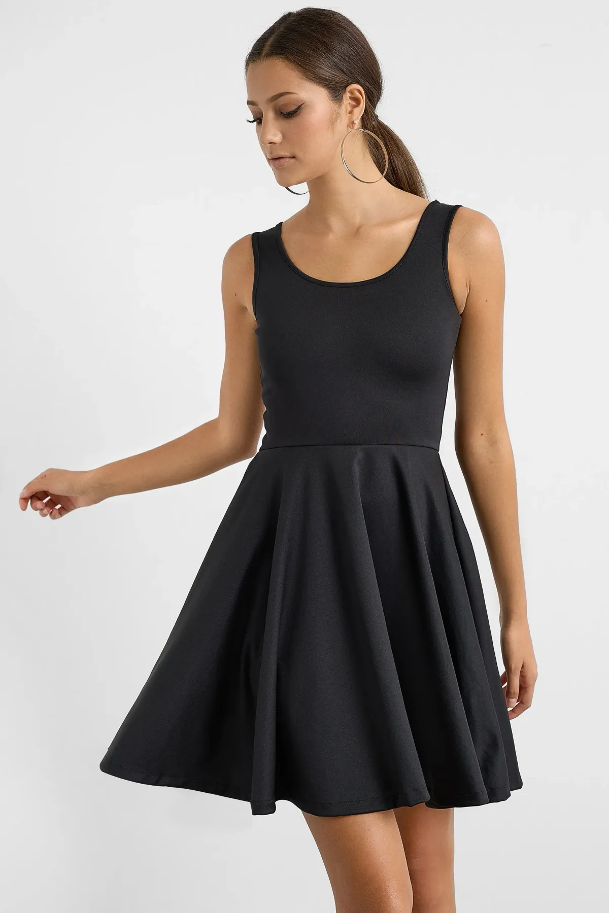 Open Back Bow Mini Dress 4