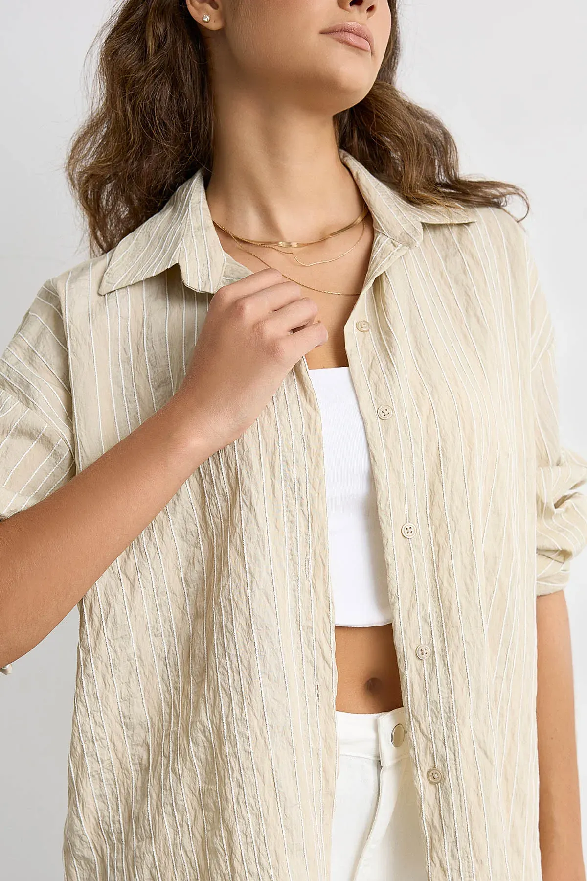 Oversized Striped Shirt 5