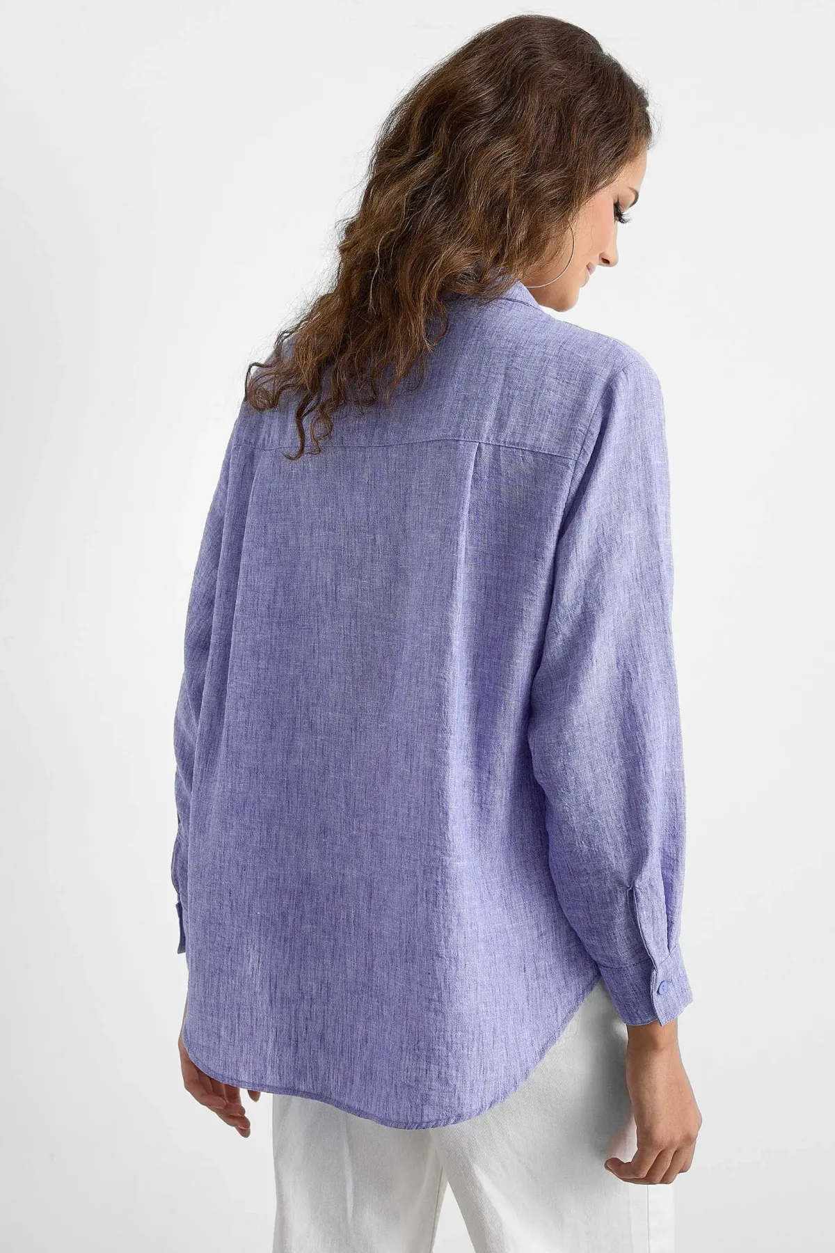 Buttoned Long Sleeve Relaxed Shirt 4