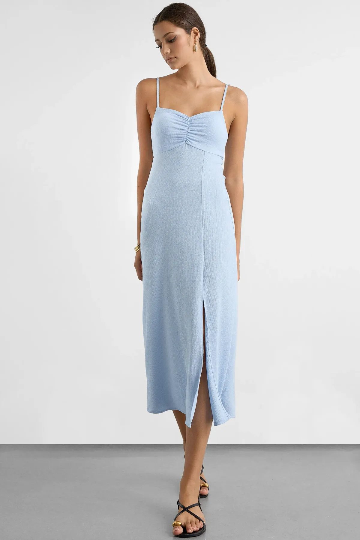 Side-Slit Midi Dress 2