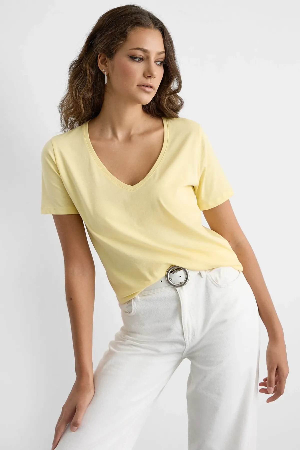 Short Sleeve V-Neck T-Shirt 1