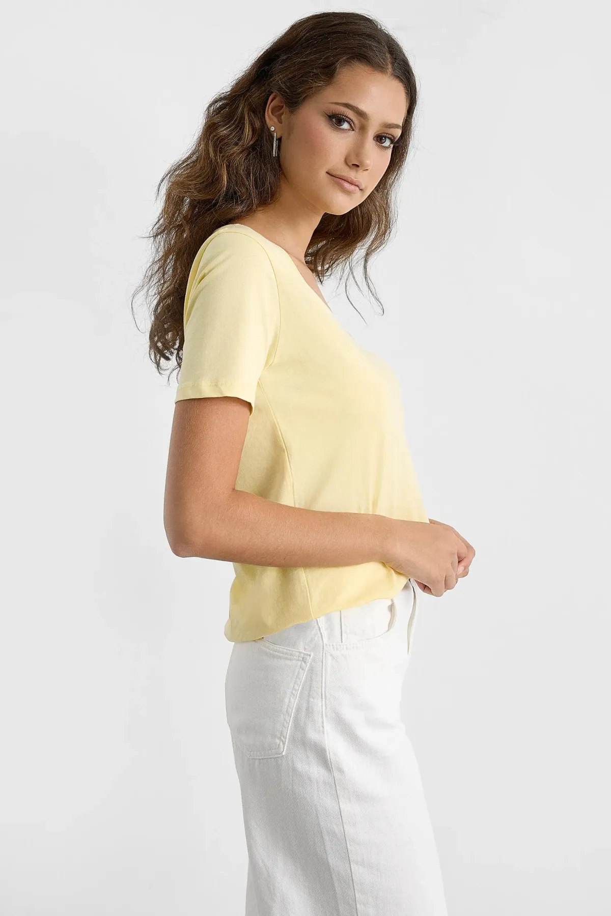 Short Sleeve V-Neck T-Shirt 3