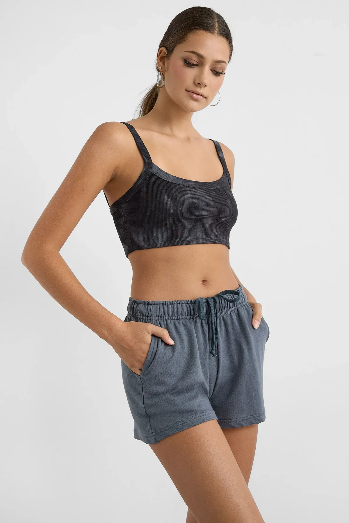 Casual Elastic Waist Jersey Shorts 3