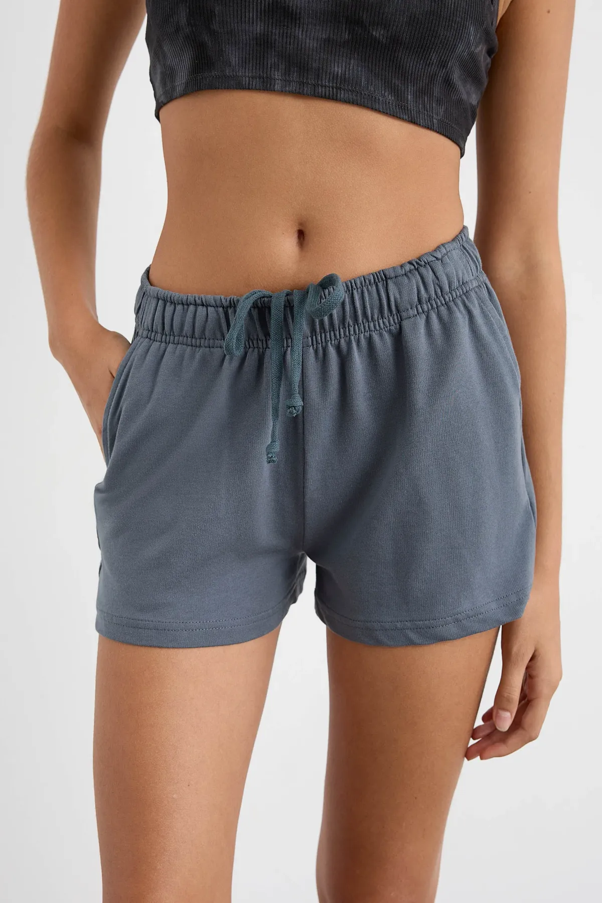 Casual Elastic Waist Jersey Shorts 5