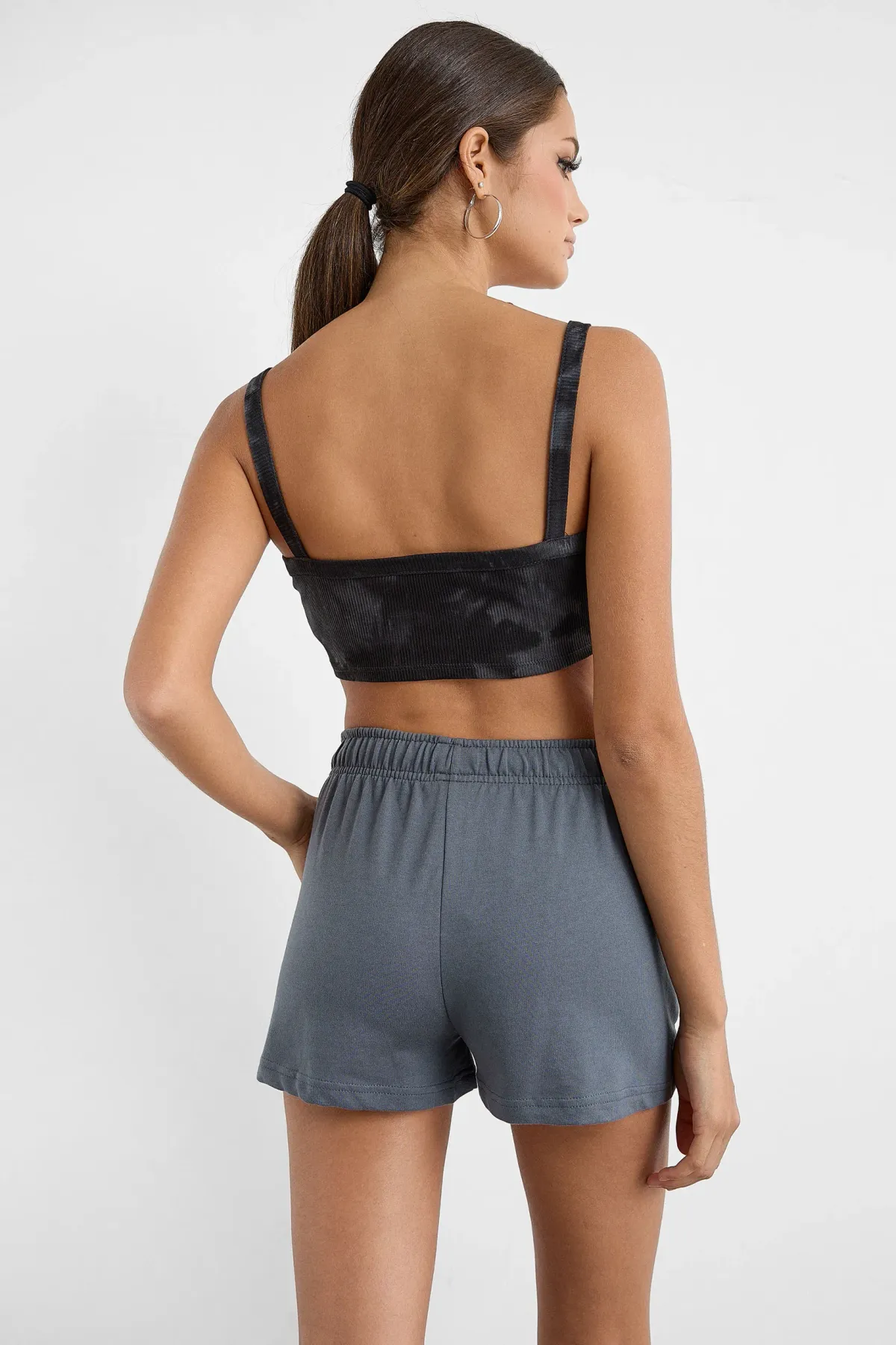 Casual Elastic Waist Jersey Shorts 4