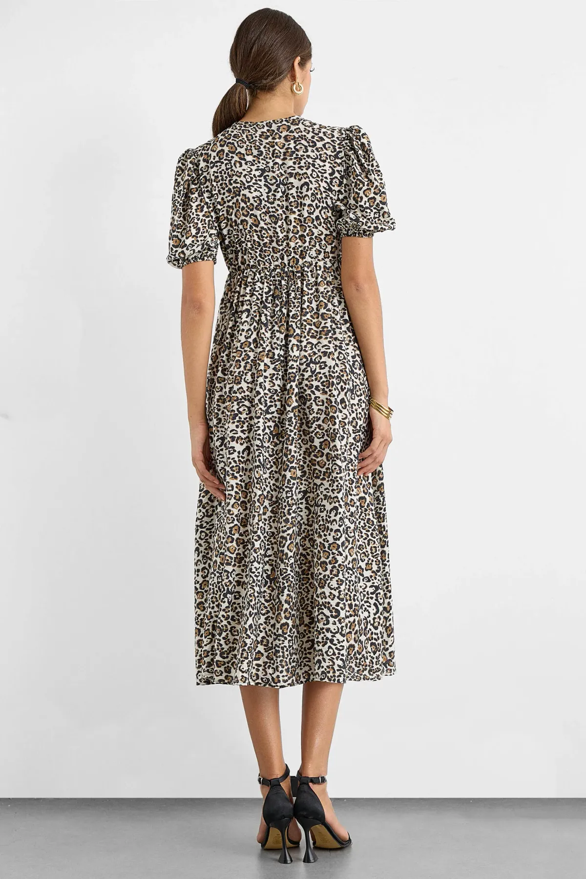 Animal Print Midi Dress 4