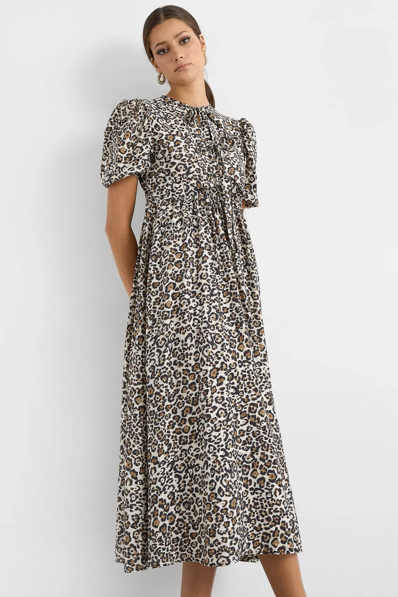 Animal Print Midi Dress