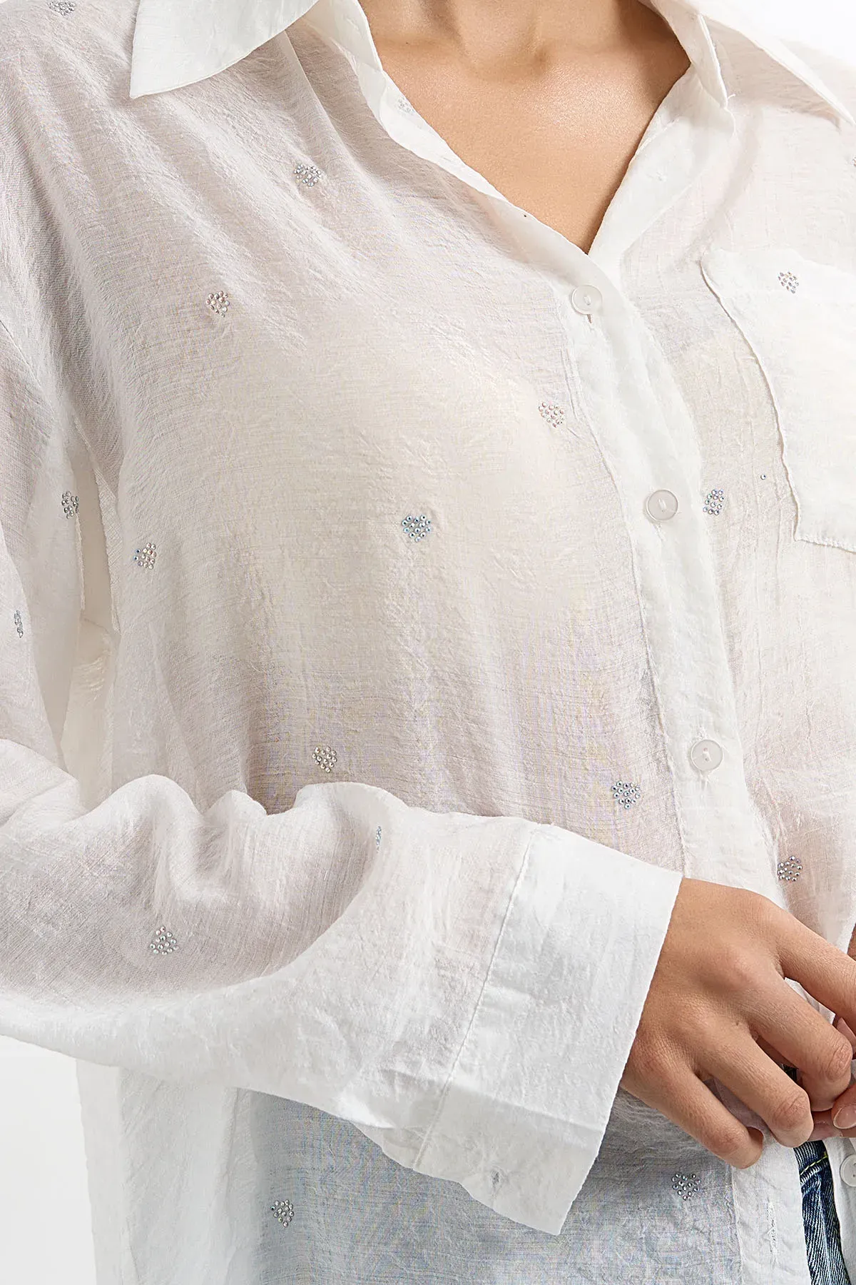 Casual Long Sleeve Shirt with Shirt Collar 6