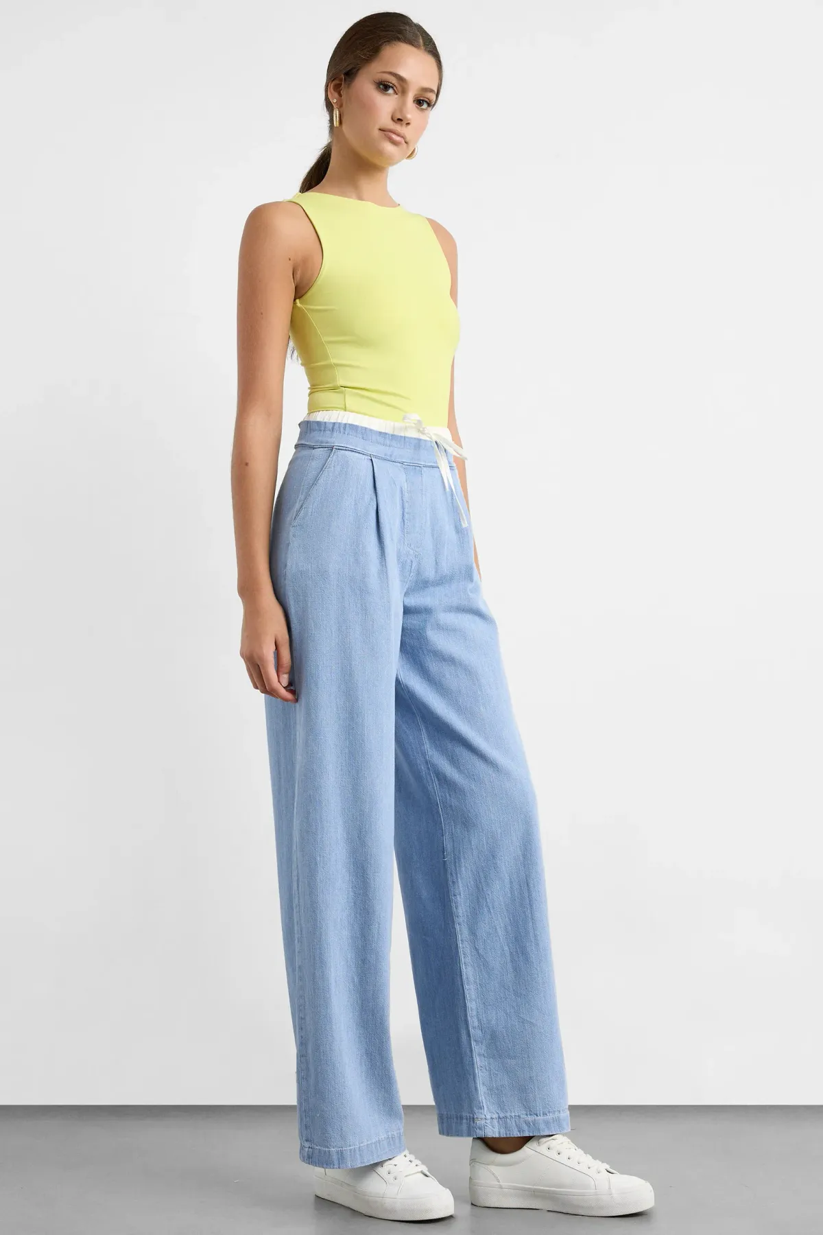 Straight-Leg Pants with Double Belt 3