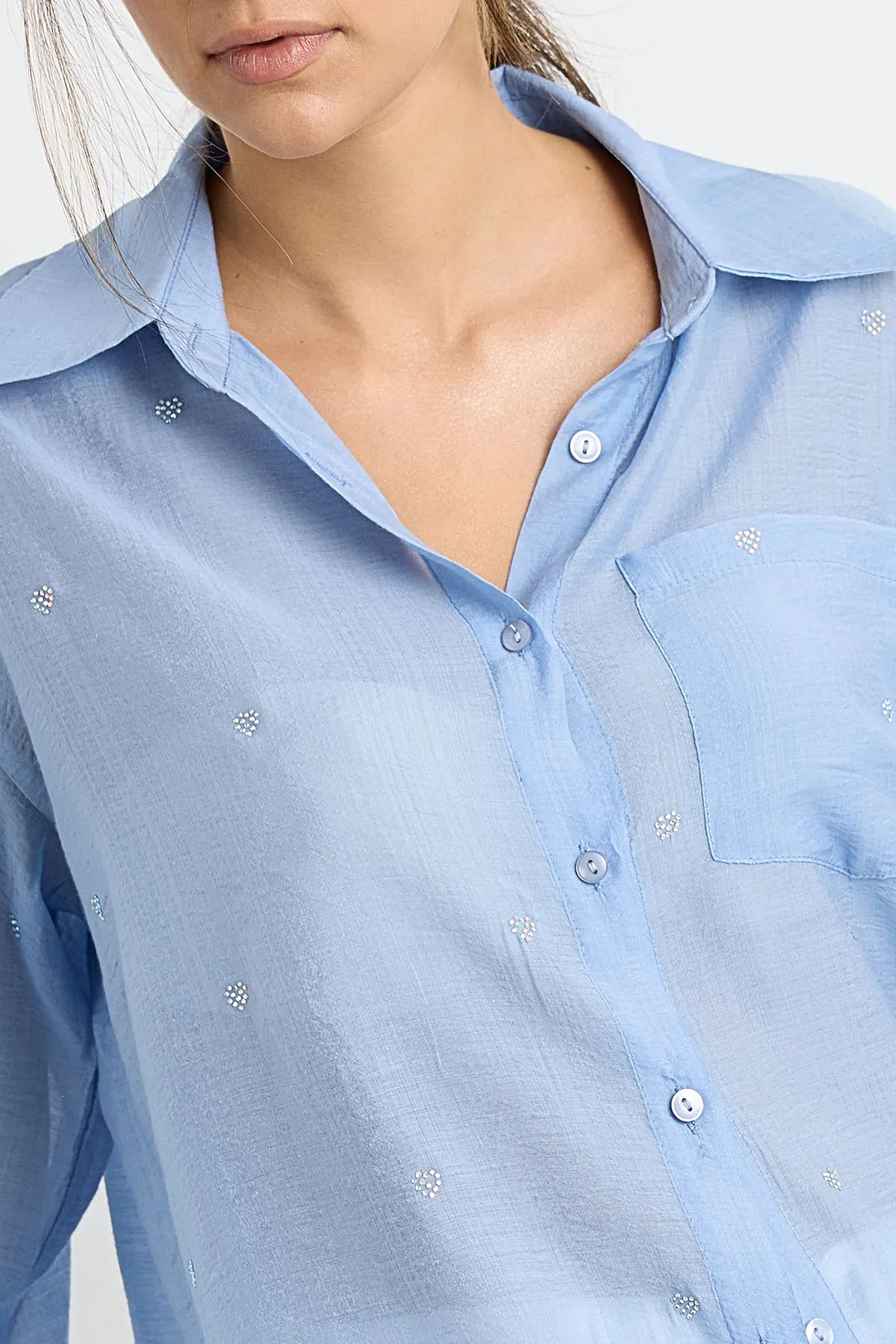 Casual Long Sleeve Shirt with Shirt Collar 5
